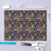 Jazz Age Celebration Pattern 薄葉紙 (クラフト)