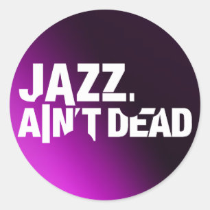 Jazz Ain't Deadロゴシール ラウンドシール