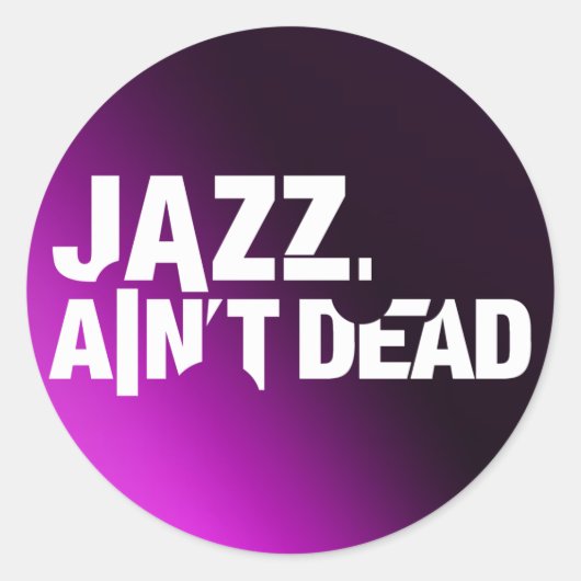 Jazz Ain't Deadロゴシール ラウンドシール (正面)