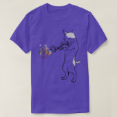 Jazz Cat Playing Trumpet Tシャツ (デザイン正面)