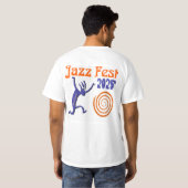 Jazz Fest オリジナル スパイラル Tシャツ (裏面フル)
