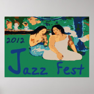 Jazz Fest 2012、ツリーのそばに座る ポスター