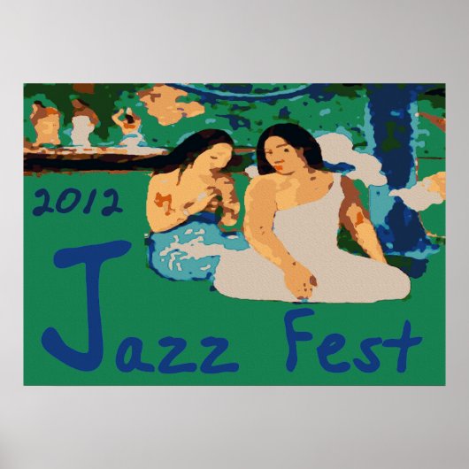 Jazz Fest 2012、ツリーのそばに座る ポスター (正面)