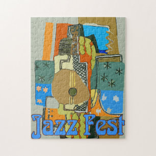 Jazz Fest Abstract Musical Instraments ジグソーパズル