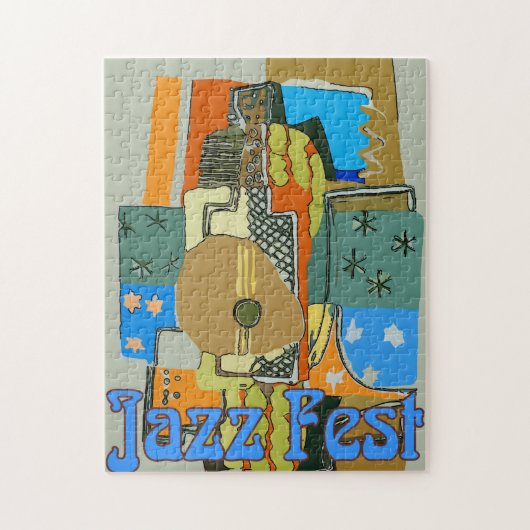 Jazz Fest Abstract Musical Instraments ジグソーパズル (縦)