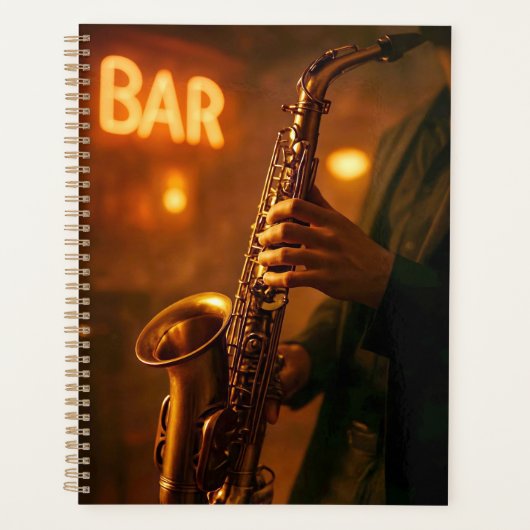 Jazz in Bar Lights プランナー手帳 (正面)
