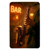 Jazz in Bar Lights マグネット (縦)
