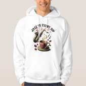 Jazz in Every Sip Coffee Lover Graphic Tee パーカ (正面)