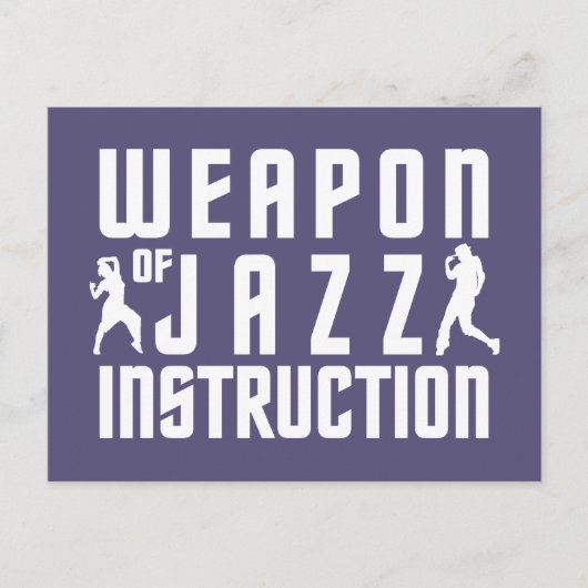 Jazz Instructionのカスタムポストカード ポストカード (正面)