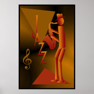 Jazz Man Poster Print ポスター
