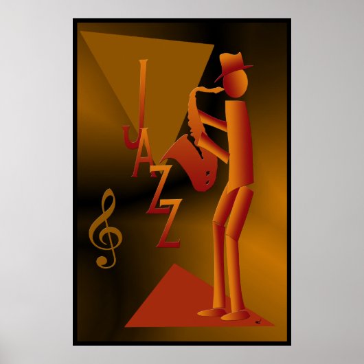 Jazz Man Poster Print ポスター (正面)
