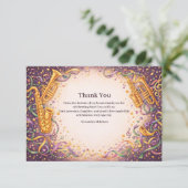 Jazz Music Mardi Gras Masquerade サンキューカード (スタンド正面)