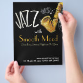 Jazz Music Musician Flyer Invitation チラシ (手)