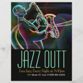 Jazz Music Musician Flyer Invitation チラシ (正面)