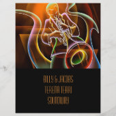 Jazz Music Musician Flyer Invitation チラシ (裏面)