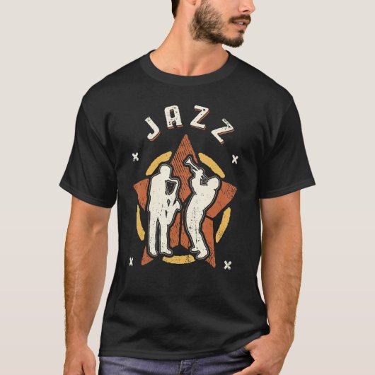 Jazz Music Vintage Retro Classic Tシャツ (正面)