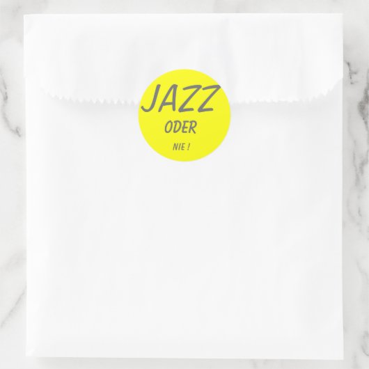 JAZZ, ODER, NIE ! ラウンドシール (バッグ)