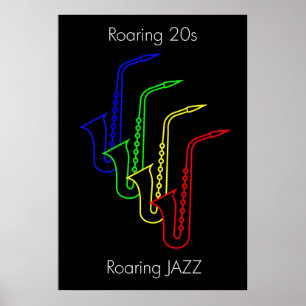 JAZZ - Roaring 20s - Roaring JAZZ ポスター