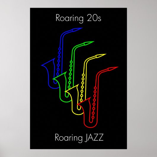 JAZZ - Roaring 20s - Roaring JAZZ ポスター (正面)