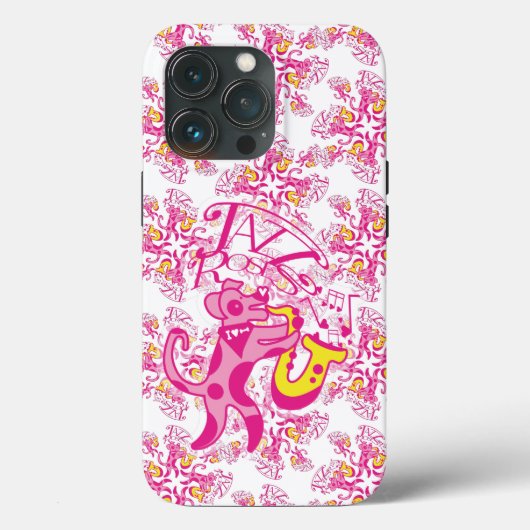 JAZZ ROSES VERS JACK RUSSELL by MASANSER PIXELAT Case-Mate iPhoneケース (裏面)