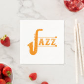 Jazz Saxophone Band Music Saxophonist Alto Gift スタンダードカクテルナプキン (インサイチュ)