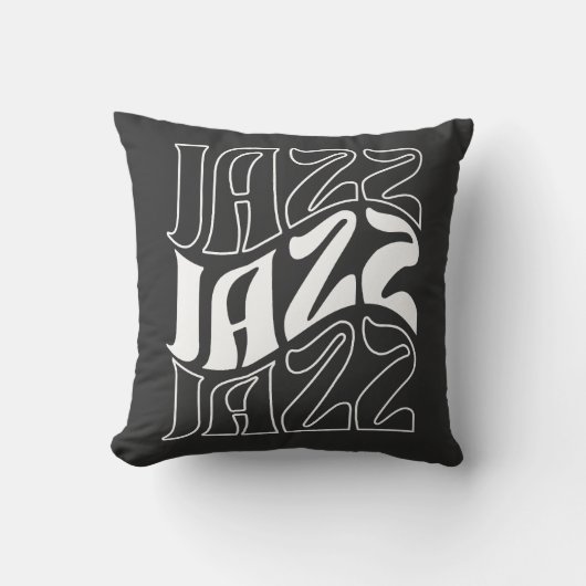 Jazz Wordmark Bold Outline クッション (正面)