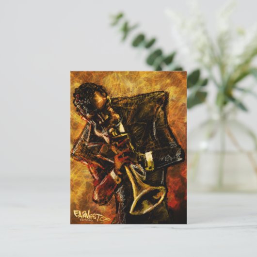 Jazz Worksはがき ポストカード (スタンド正面)