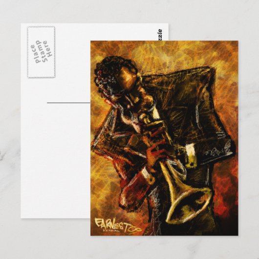 Jazz Worksはがき ポストカード (正面/裏面)