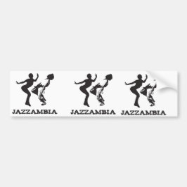 JAZZAMBIAのバンパーステッカーの白 バンパーステッカー