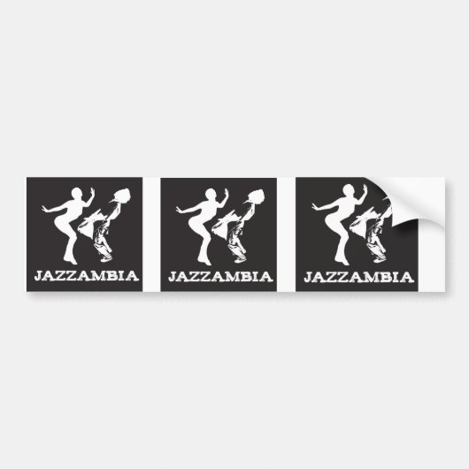JAZZAMBIAのバンパーステッカー バンパーステッカー (正面)