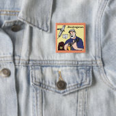 jazzbanjorexの正方形ボタン 缶バッジ (インサイチュ)