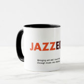 JAZZEDGE®のマグ マグカップ (正面左)