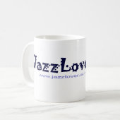 JazzLoverの特大のマグ コーヒーマグカップ (正面左)