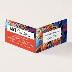 Jazzy Graffiti Art、アーティスト展、詳細 名刺