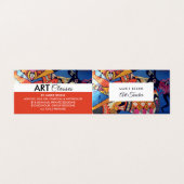 Jazzy Graffiti Art，アート先生，詳細 名刺 (外部フラット)