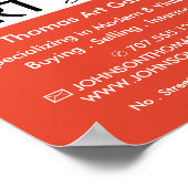 Jazzy Graffiti Art、Art Dealer、Gallery Advert ポスター (角)