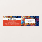 Jazzy Graffiti Art, Art Supplies Store，詳細 名刺 (外部フラット)