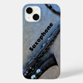 Jazzy Saxy Saxophoneカスタマイズ可能 Case-Mate iPhoneケース (裏面)