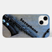 Jazzy Saxy Saxophoneカスタマイズ可能 Case-Mate iPhoneケース (裏面 (横))