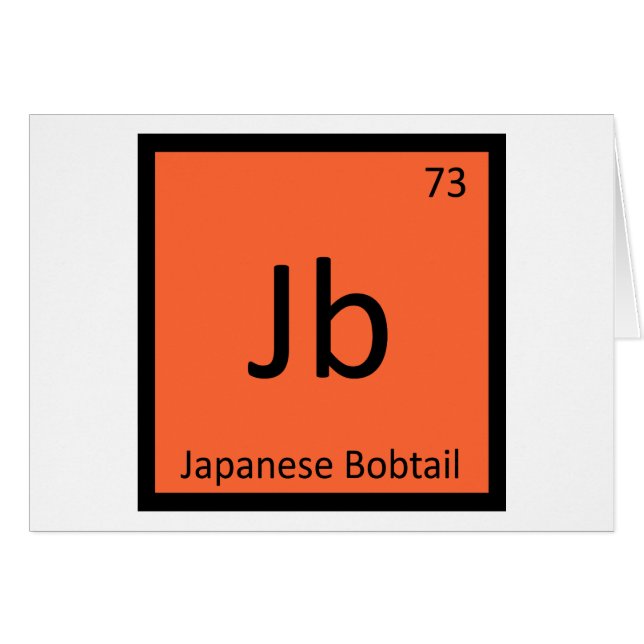 Jb - 和猫 ペリodicテーブル元素 (正面横)