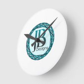 JB Designs Original ラウンド壁時計 (傾斜)