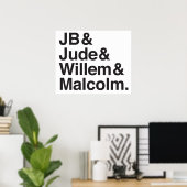 JB Jude Willem Malcolm ポスター (ホームオフィス)
