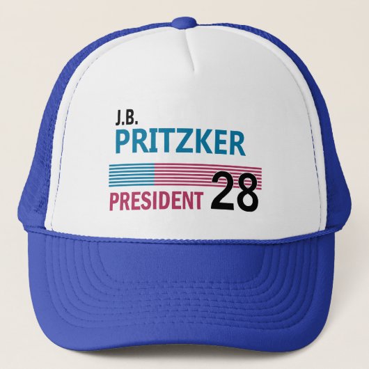 JB Pritzker 2028 キャップ (正面)