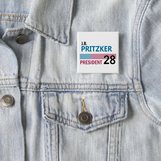 JB Pritzker 2028 缶バッジ (インサイチュ)