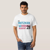 JB Pritzker 2028 Tシャツ (正面フル)