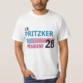 JB Pritzker 2028 Tシャツ (正面)