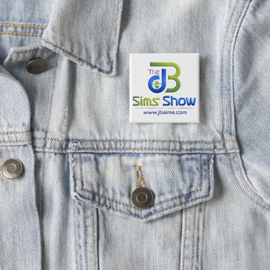 "JB Sims Show Unity Squareボタン – Collectible Pi 缶バッジ (インサイチュ)