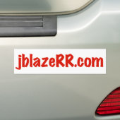 jblazeRR.comのバンパーステッカー バンパーステッカー (車上)