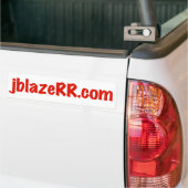 jblazeRR.comのバンパーステッカー バンパーステッカー (トラック上)