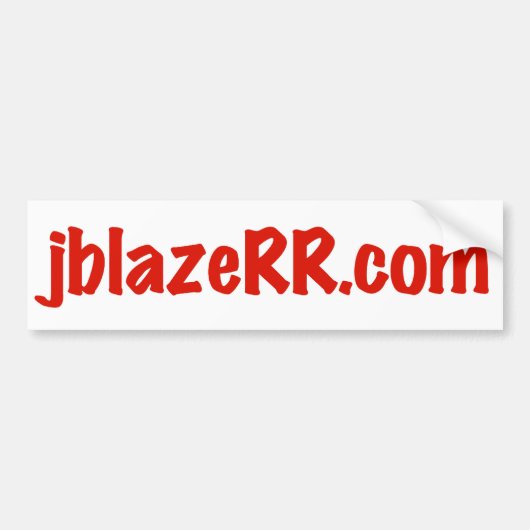 jblazeRR.comのバンパーステッカー バンパーステッカー (正面)
